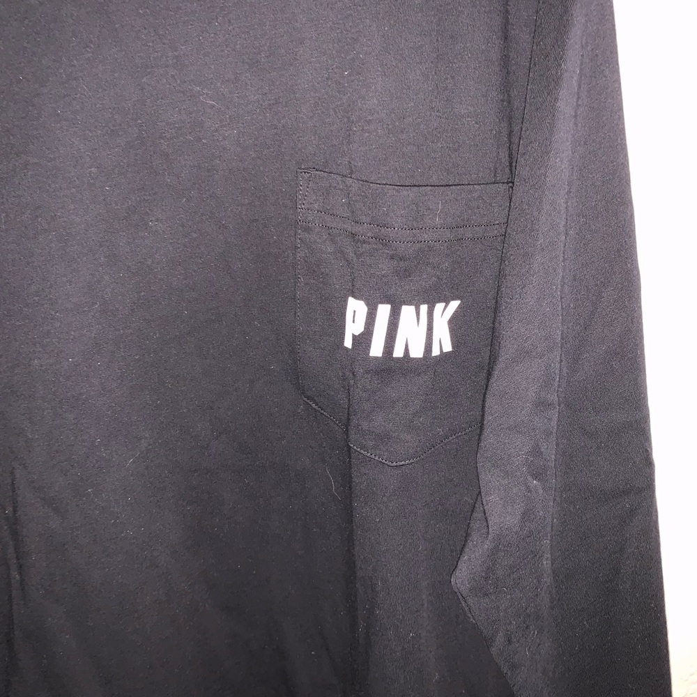 ❌SOLD❌ PINK by VS LS Bling Tee - Picture 3 of 5